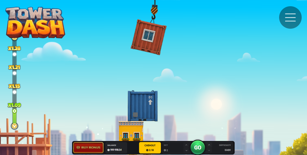 Tower Dash spelvy med kran och container