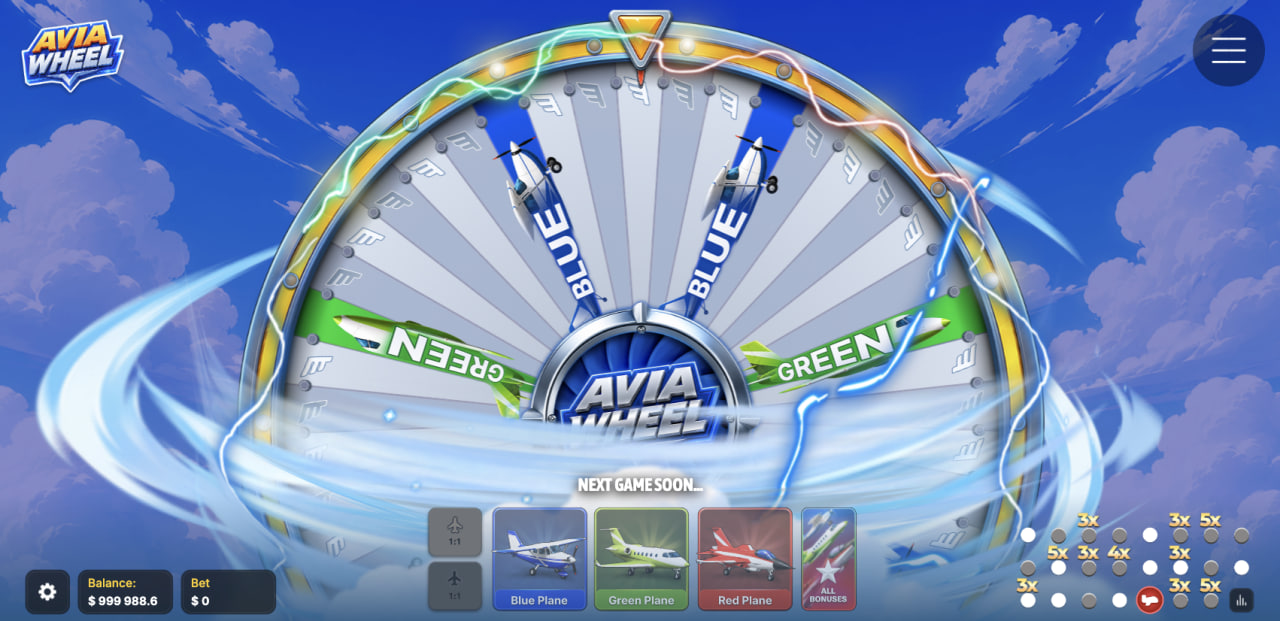 Avia Wheel review demo casino game hjulet på datorskärmen med bonuskort